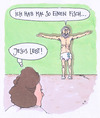 Cartoon: quicklebendig (small) by Andreas Prüstel tagged jesus,inkontinenz,glaube,inkontinenzwindel,alter,pflegeheim