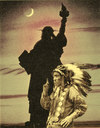 Cartoon: Sioux-Dakota (small) by Andreas Prüstel tagged indianer,sioux,dakota,lakota,usa,freiheit,freiheitsstatue,new,york,ausrottung,rassismus