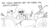 Cartoon: sparvolk (small) by Andreas Prüstel tagged sparprogramm,haushaltskürzungen,ungleichgewicht