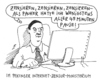 Cartoon: stress (small) by Andreas Prüstel tagged china peking lehrer zensor internetzensur