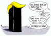Cartoon: trump-box (small) by Andreas Prüstel tagged usa präsidentschaftswahl präsident donald trump black box unsicherheiten cartoon karikatur andreas pruestel