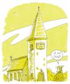 Cartoon: turmuhr (small) by Andreas Prüstel tagged digitalisierung,kirche,turmuhr,cartoon,karikatur,andreas,pruestel