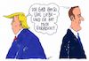 Cartoon: viel liebe (small) by Andreas Prüstel tagged usa,frankreich,trump,macron,zuneigung,distanz,kritik,cartoon,karikatur,andreas,pruestel