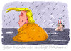 Cartoon: waterboarder (small) by Andreas Prüstel tagged usa,texas,katastrophe,trump,waterboarding,cartoon,karikatur,andreas,pruestel