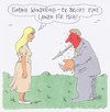 Cartoon: wundervoll (small) by Andreas Prüstel tagged sprichwort,paar,lanze