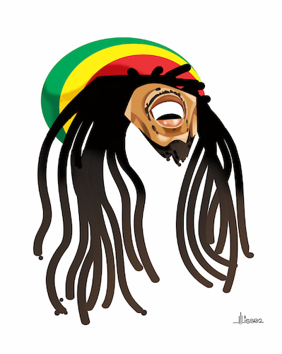 Cartoon: Bob Marley (medium) by Ulisses-araujo tagged bob,marley