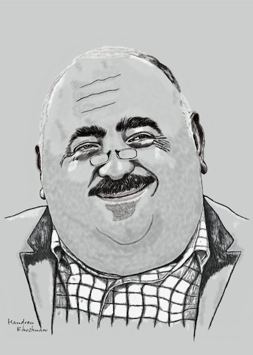 Cartoon: bahram arif bagirzade caricature (medium) by handren khoshnaw tagged handren,khoshnaw,bahram,arif,bagirzade,caricature