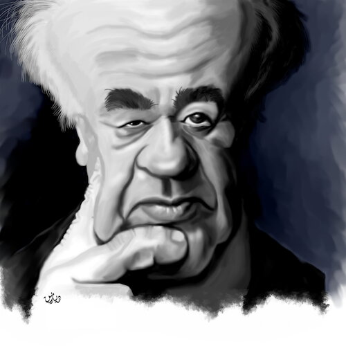 Cartoon: Eugene Ionesco (medium) by handren khoshnaw tagged handren,khoshnaw,eugen,ionescu,romania