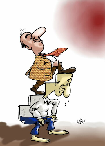 Cartoon: poor and rich cartoon (medium) by handren khoshnaw tagged handren,khoshnaw,poor,rich,opportunistic,politician,hypocritical,corrupt,kurdistani,nwe