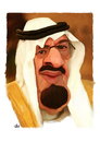 Cartoon: Abdullah Abdulaziz (small) by handren khoshnaw tagged handren khoshnaw abdullah abdulaziz saudia king