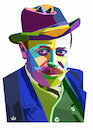 Cartoon: ion luca caragiale portrait (small) by handren khoshnaw tagged handren khoshnaw ion luca caragiale romania writer