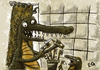 Cartoon: cocodrilos (small) by ernesto guerrero tagged animals
