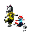 Cartoon: futbol!!! (small) by ernesto guerrero tagged futbol,animals,naturaleza