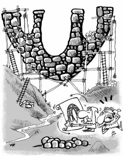 Cartoon: Ooops! (medium) by kap tagged cartoon,humor,medieval,construction,mistake