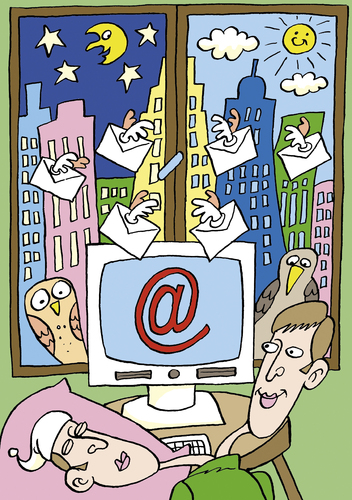 Cartoon: Computer (medium) by astaltoons tagged computer,internet,email