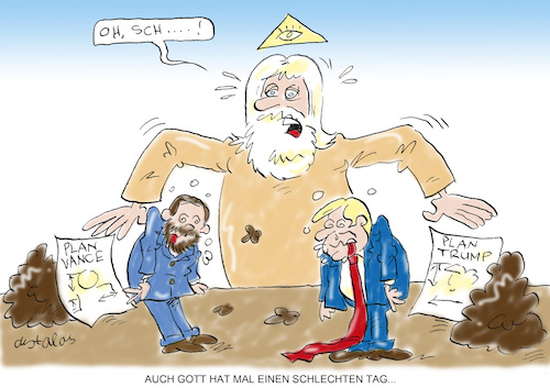 Cartoon: Gottgegeben (medium) by astaltoons tagged trump,grönland,vance,trump,grönland,vance