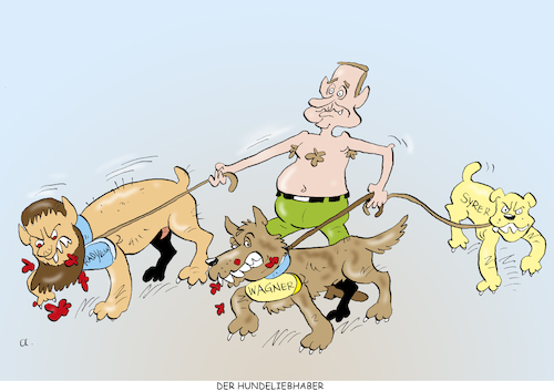 Cartoon: Hundeliebhaber (medium) by astaltoons tagged putin,ukraine,krieg,putin,ukraine,krieg