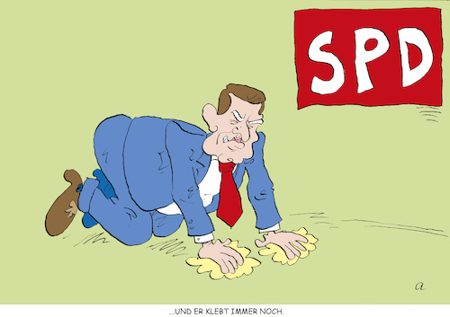 Cartoon: Klebemann (medium) by astaltoons tagged schröder,spd,schröder,spd