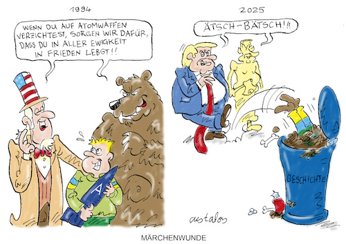 Cartoon: Märchenstunde (medium) by astaltoons tagged trump,putin,ukraine,trump,putin,ukraine