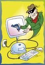 Cartoon: Datenklau (small) by astaltoons tagged internet,kriminalität,datenklau