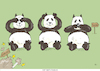 Cartoon: Drei Pandabären (small) by astaltoons tagged putin,ukraine,krieg,china