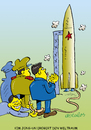 Cartoon: Kim Rakete (small) by astaltoons tagged nordkorea,raketenstart,kim,jong,un