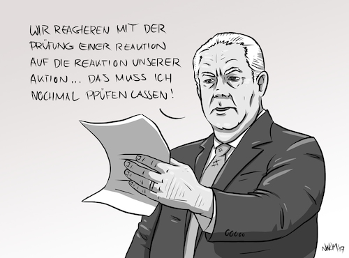 Cartoon: US Außenministerium reagiert (medium) by INovumI tagged wladimir,putin,sanktionen,reaktion