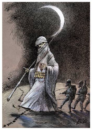 Cartoon: terror (medium) by BIB tagged terror