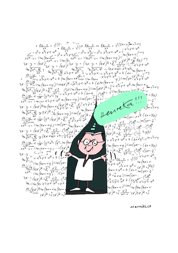 Cartoon: Heureka (medium) by Mattiello tagged math2022,mathe2022
