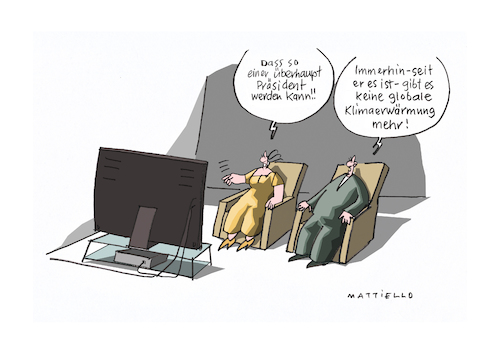 Cartoon: So einer (medium) by Mattiello tagged trump,usa,präsident,trump,usa,präsident