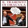 Cartoon: tramonto di dracula (small) by yalisanda tagged berlusca,berlugnette,government,italy,crises