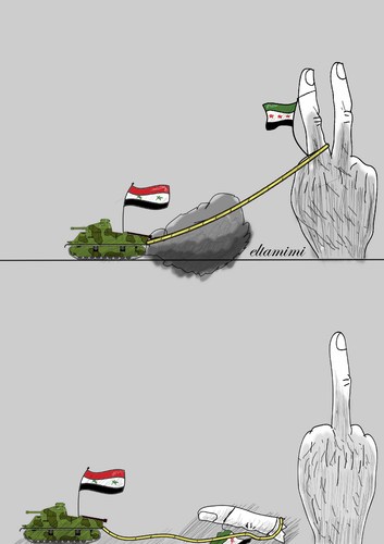 Cartoon: freedom syria (medium) by Mohamad Altamimi tagged syria,freedom