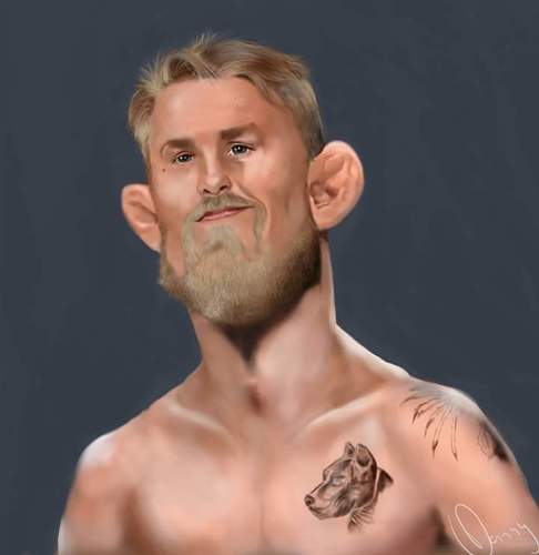 Cartoon: Alexander Gustafsson (medium) by Danny Kohn tagged mma