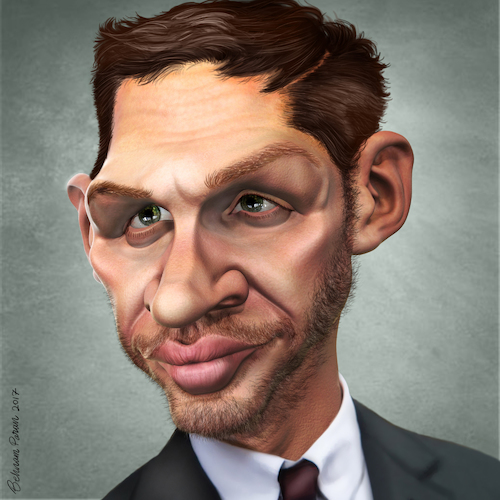 Cartoon: Tom Hardy (medium) by BehnamParan tagged actor,madmax