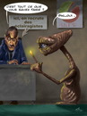 Cartoon: E.T. unemployed (small) by FredCoince tagged et,unemployed,humor