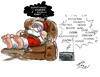 Cartoon: poor santa claus (small) by FredCoince tagged santa claus humor