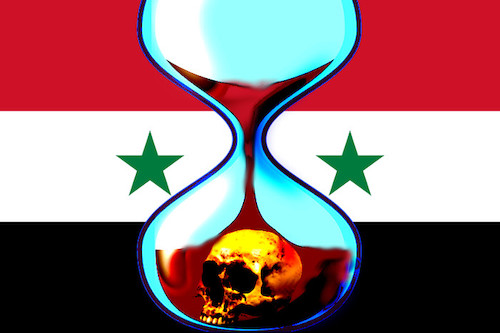 Cartoon: down (medium) by ab tagged syrien,syria,assad,war,people,children,hell
