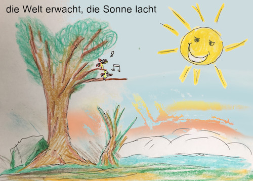 Cartoon: frühzeit bis heute (medium) by ab tagged mensch,dasein,welt,erde,wetter,gut,schlecht