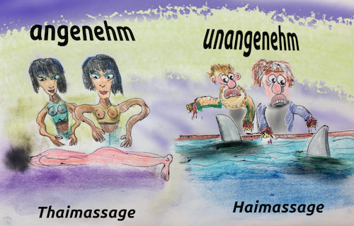 Cartoon: gesundheit (medium) by ab tagged massage