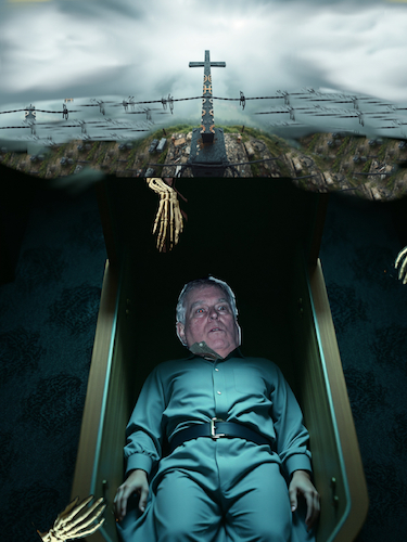 Cartoon: going down (medium) by ab tagged eppstein,pedophile,andrew,ex,royal,england,uk,death,girls,child,abuse,horror,money