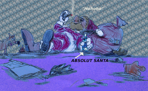 Cartoon: hohoho (medium) by ab tagged nikolaus,santa,claus,weihnachtsmann