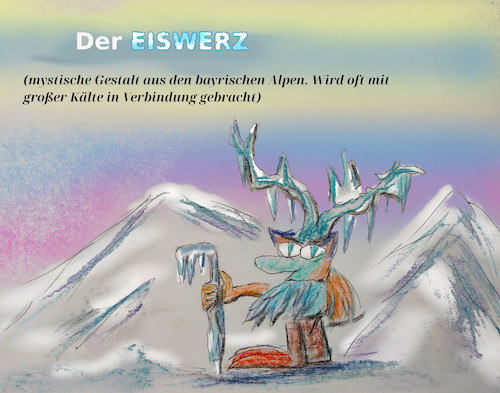 Cartoon: kälte (medium) by ab tagged bayern,kalt,winter,eis,temperatur,minus,frost