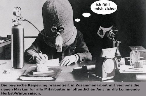 Cartoon: sicher durch den herbst (medium) by ab tagged bayern,virus,schutz