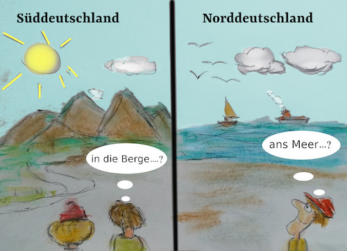 Cartoon: wahlsonntag unentschlossene (medium) by ab tagged deutschland,wahl,wetter,natur,leute,wähler