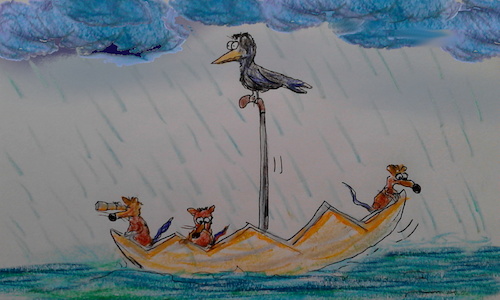 Cartoon: wetter (medium) by ab tagged unwetter,regen,klima