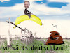 Cartoon: die zukunft (small) by ab tagged deutschland,wahl,partei,fdp,grün,scheisse