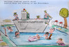 Cartoon: finito randale (small) by ab tagged deutschland,sommer,hitze,jugend,freibad,massen,schlägerei,agression,wut,wasser