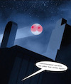 Cartoon: gotham (small) by ab tagged batman,joker,batsign,night,crime