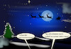Cartoon: leuchtend (small) by ab tagged weihnachten,nikolaus,weihnachtsman,santa,schlitten,rentier