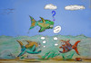 Cartoon: magic fish (small) by ab tagged fish,water,sky,below,above